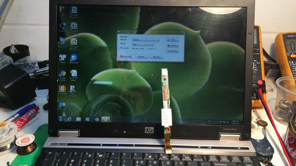 sua laptop bi bong man